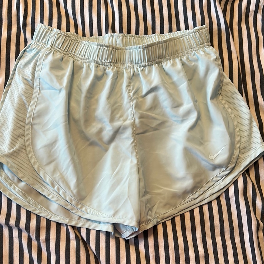 Light blue Nike running shorts. Size small